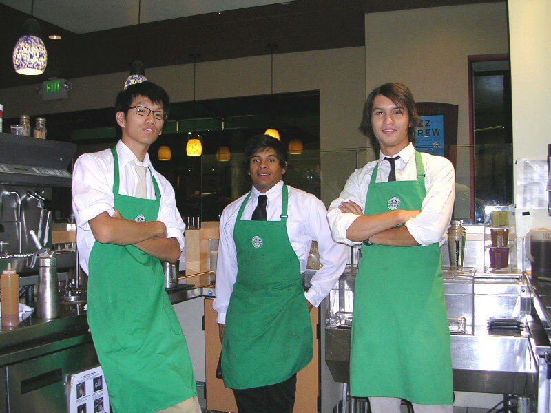 Baristas at Starbucks