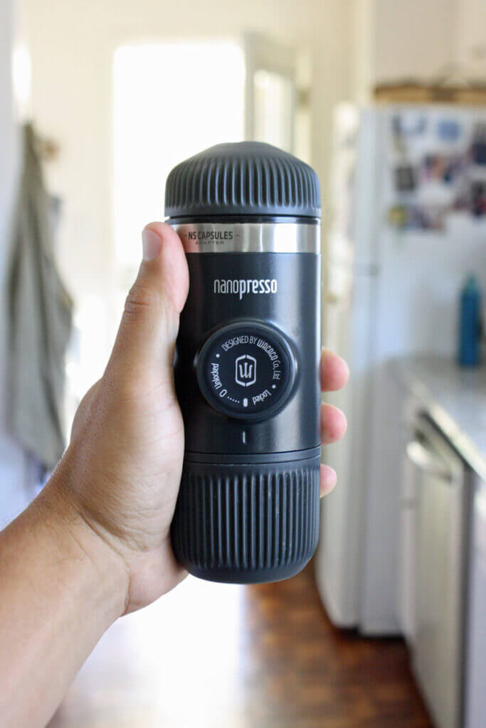 The nanopresso in the kitchen