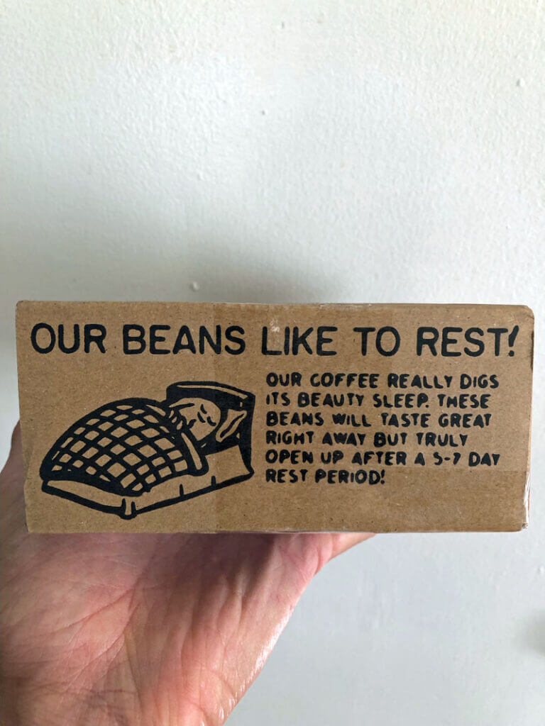 Brandywine coffee box with rest text