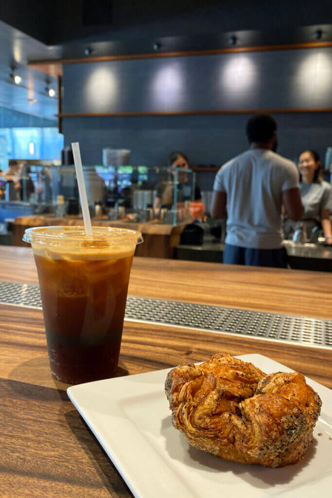 coffee and kouign-amann